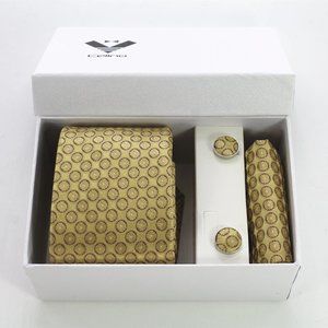 Necktie Set with Cufflinks and Handkerchief